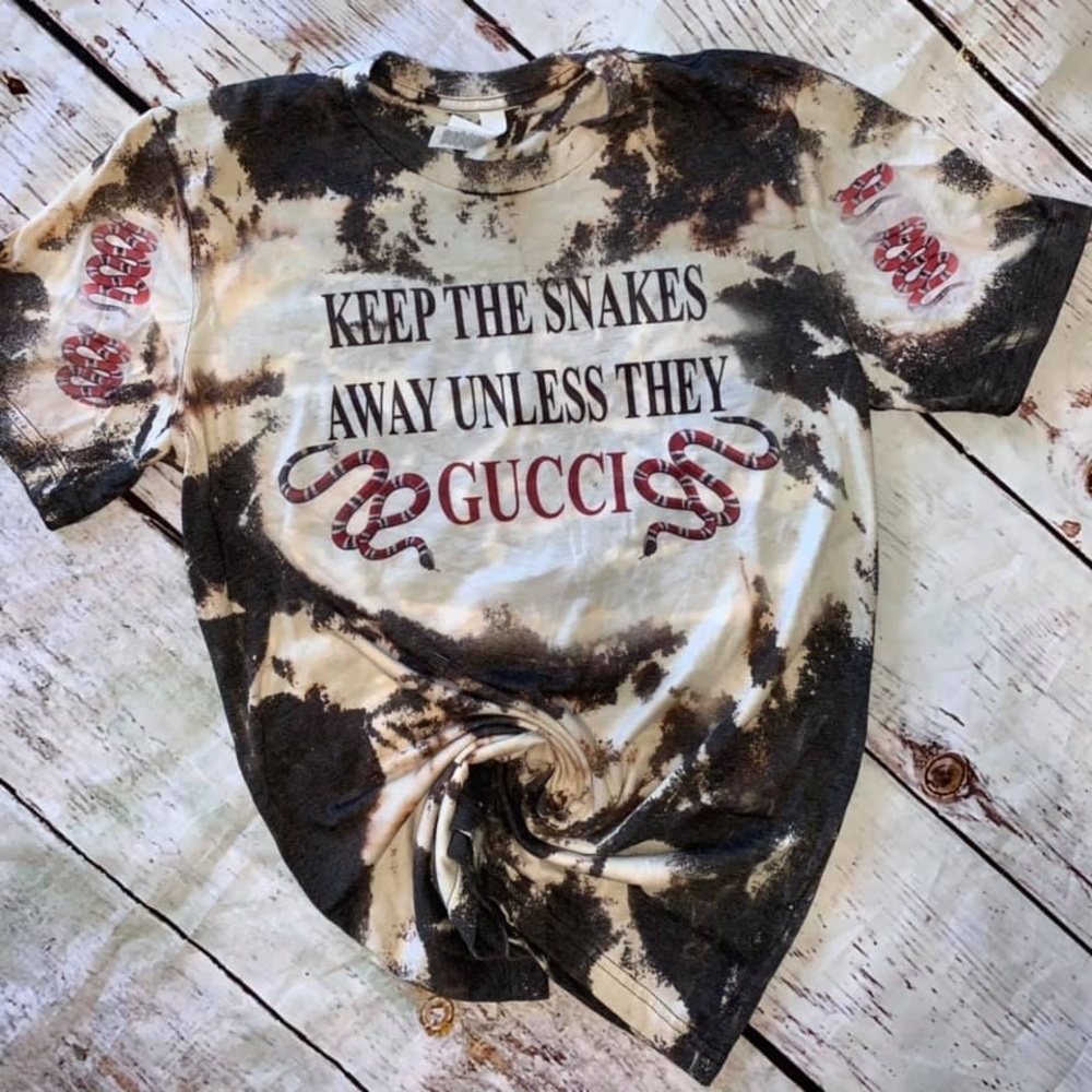 Keep The Snakes Away Bleached Tee